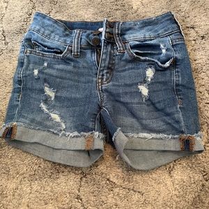 Denim jean shorts MIDI length